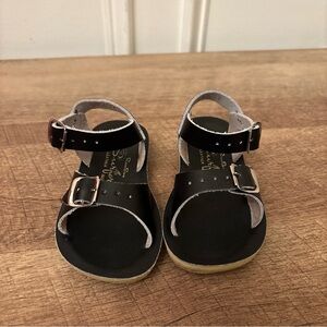 Salt Water Sun San Surfer Toddler Girls Boys NAVY BLUE Leather Sandals Size 7